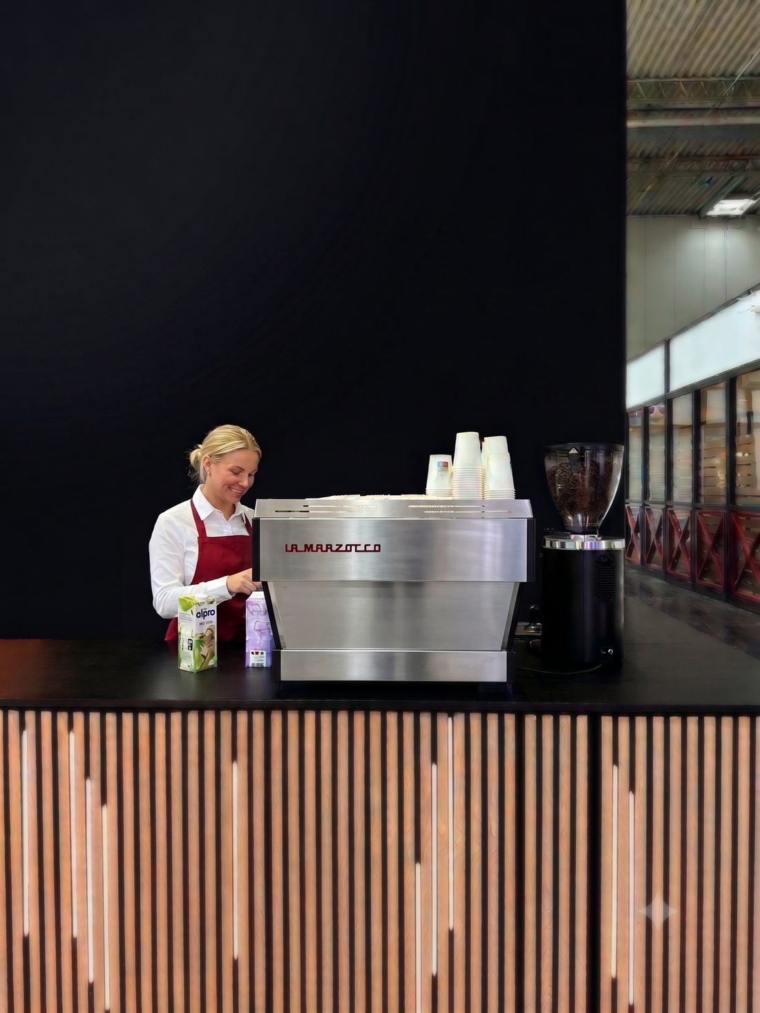 Messe coffee catering at a trade fair